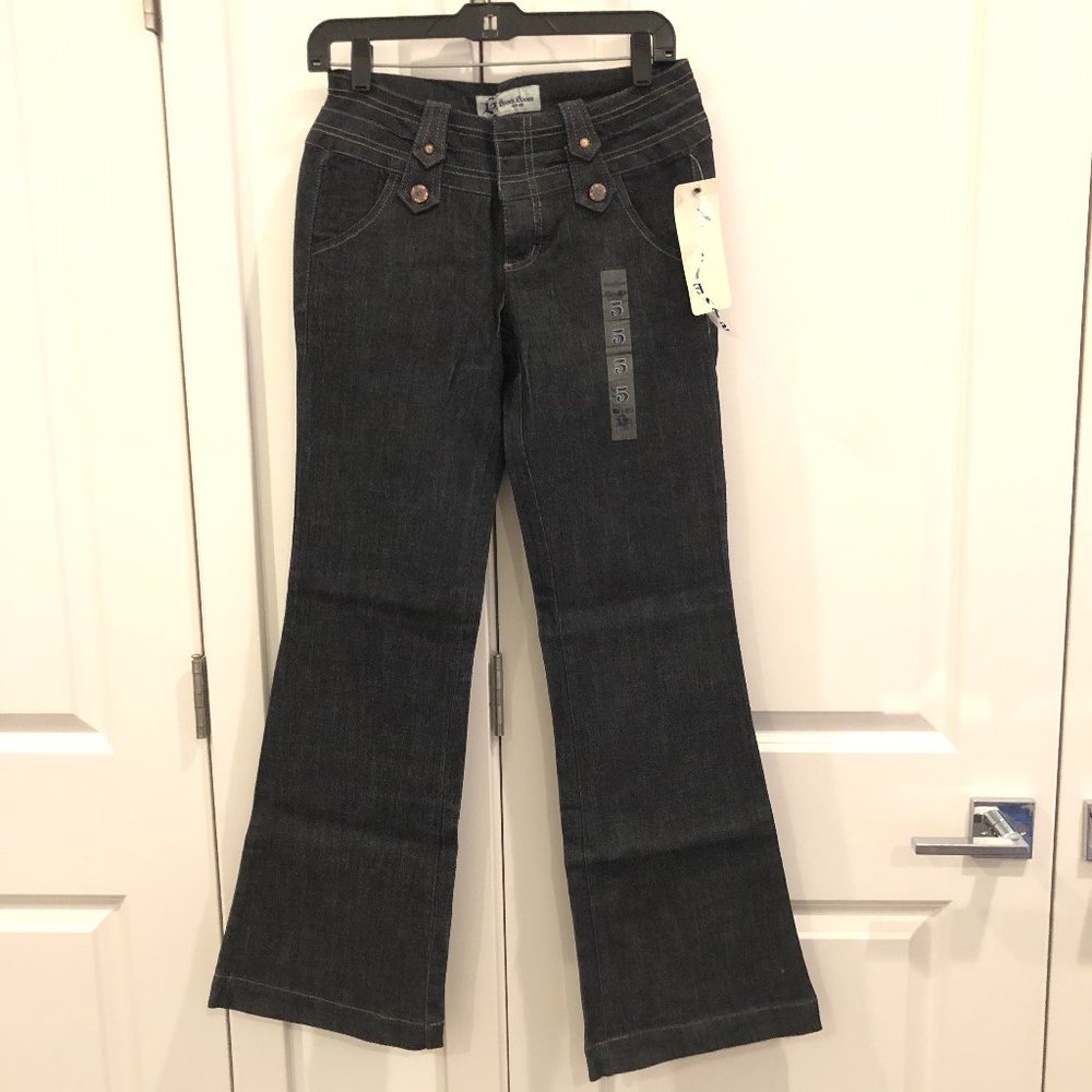 Vintage Y2K Low Rise Boom Boom Denim Jeans Size 5